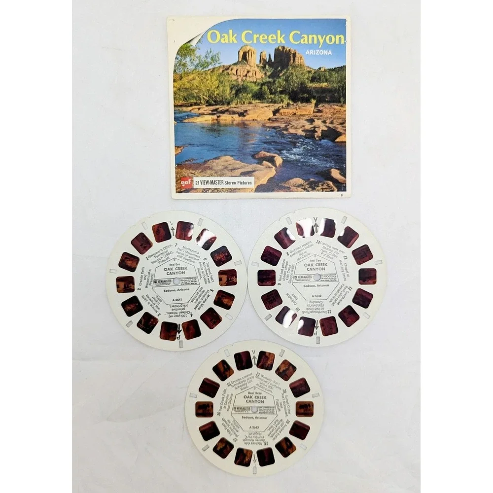 Vintage View-Master Oak Creek Canyon Arizona 3 Reel Pack
